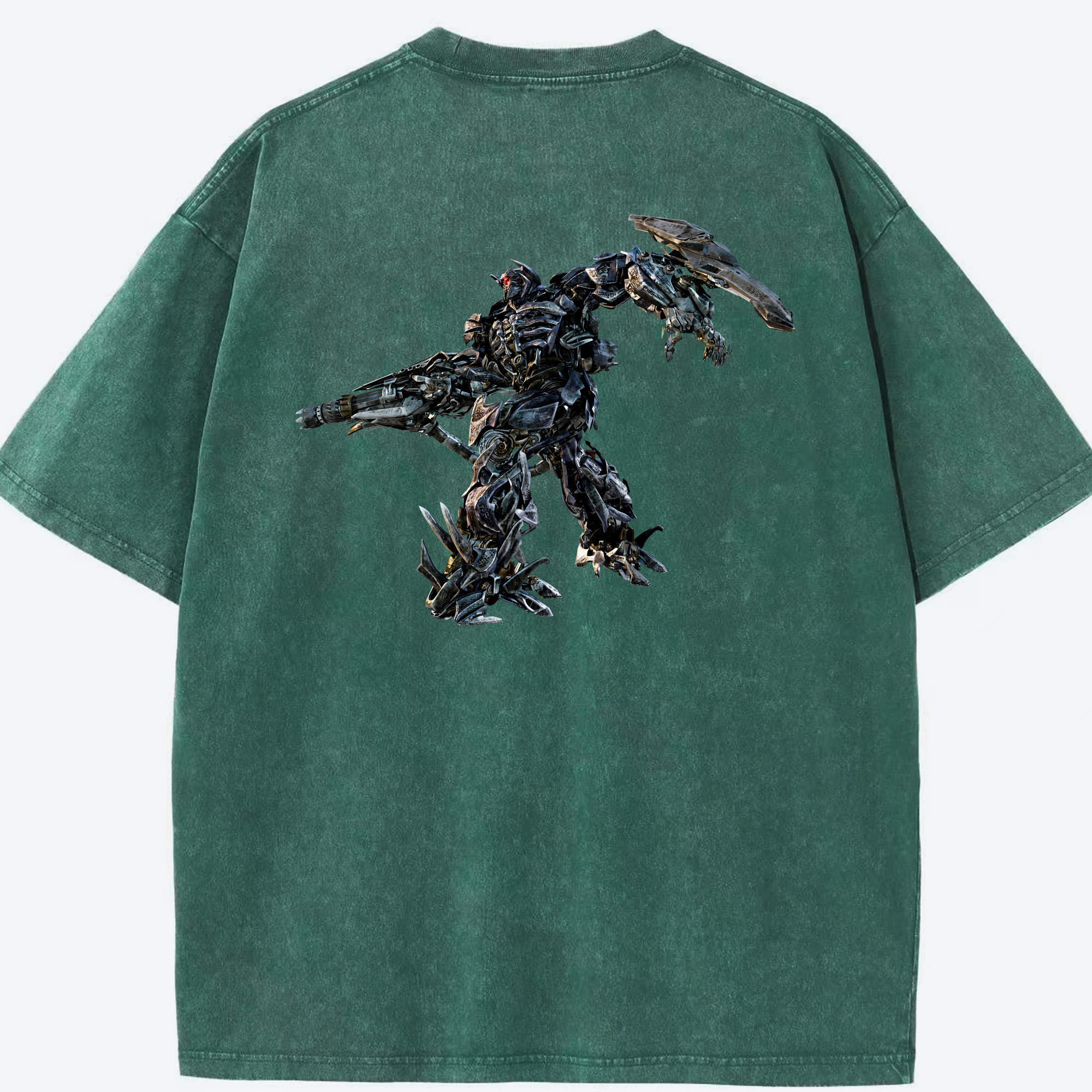（画像用） Transformers トランスフォーマー 綿100% ヴィンテージ風 半袖Tシャツ（背面プリント）